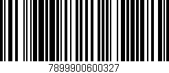 Código de barras (EAN, GTIN, SKU, ISBN): '7899900600327'
