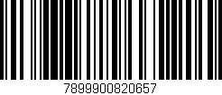 Código de barras (EAN, GTIN, SKU, ISBN): '7899900820657'