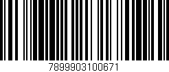Código de barras (EAN, GTIN, SKU, ISBN): '7899903100671'