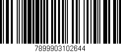 Código de barras (EAN, GTIN, SKU, ISBN): '7899903102644'