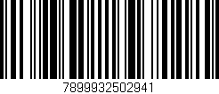Código de barras (EAN, GTIN, SKU, ISBN): '7899932502941'