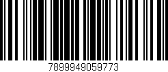 Código de barras (EAN, GTIN, SKU, ISBN): '7899949059773'