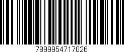 Código de barras (EAN, GTIN, SKU, ISBN): '7899954717026'