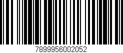 Código de barras (EAN, GTIN, SKU, ISBN): '7899956002052'