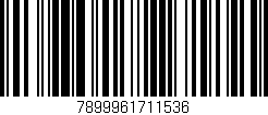 Código de barras (EAN, GTIN, SKU, ISBN): '7899961711536'
