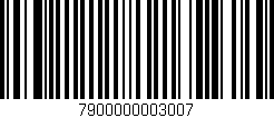 Código de barras (EAN, GTIN, SKU, ISBN): '7900000003007'