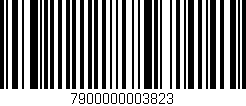Código de barras (EAN, GTIN, SKU, ISBN): '7900000003823'