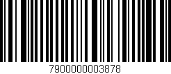 Código de barras (EAN, GTIN, SKU, ISBN): '7900000003878'