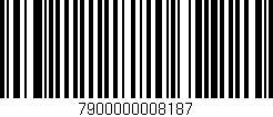Código de barras (EAN, GTIN, SKU, ISBN): '7900000008187'