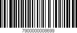 Código de barras (EAN, GTIN, SKU, ISBN): '7900000008699'