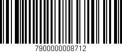 Código de barras (EAN, GTIN, SKU, ISBN): '7900000008712'