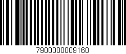 Código de barras (EAN, GTIN, SKU, ISBN): '7900000009160'