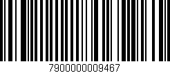 Código de barras (EAN, GTIN, SKU, ISBN): '7900000009467'