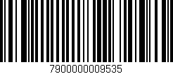 Código de barras (EAN, GTIN, SKU, ISBN): '7900000009535'