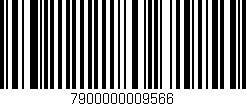 Código de barras (EAN, GTIN, SKU, ISBN): '7900000009566'
