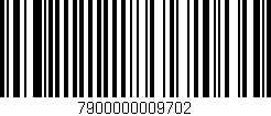 Código de barras (EAN, GTIN, SKU, ISBN): '7900000009702'