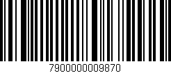 Código de barras (EAN, GTIN, SKU, ISBN): '7900000009870'