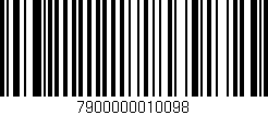 Código de barras (EAN, GTIN, SKU, ISBN): '7900000010098'