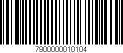 Código de barras (EAN, GTIN, SKU, ISBN): '7900000010104'