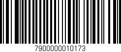 Código de barras (EAN, GTIN, SKU, ISBN): '7900000010173'