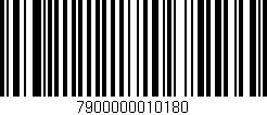 Código de barras (EAN, GTIN, SKU, ISBN): '7900000010180'