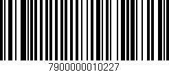 Código de barras (EAN, GTIN, SKU, ISBN): '7900000010227'