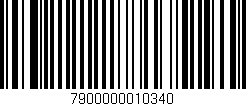 Código de barras (EAN, GTIN, SKU, ISBN): '7900000010340'