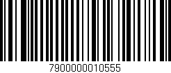 Código de barras (EAN, GTIN, SKU, ISBN): '7900000010555'