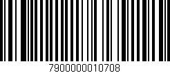 Código de barras (EAN, GTIN, SKU, ISBN): '7900000010708'