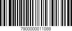 Código de barras (EAN, GTIN, SKU, ISBN): '7900000011088'