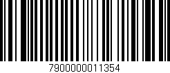 Código de barras (EAN, GTIN, SKU, ISBN): '7900000011354'