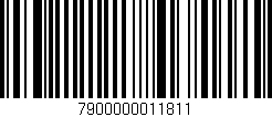 Código de barras (EAN, GTIN, SKU, ISBN): '7900000011811'