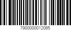 Código de barras (EAN, GTIN, SKU, ISBN): '7900000012085'