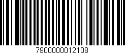 Código de barras (EAN, GTIN, SKU, ISBN): '7900000012108'