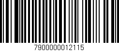 Código de barras (EAN, GTIN, SKU, ISBN): '7900000012115'
