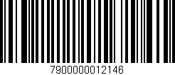 Código de barras (EAN, GTIN, SKU, ISBN): '7900000012146'
