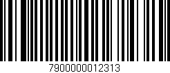 Código de barras (EAN, GTIN, SKU, ISBN): '7900000012313'