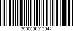 Código de barras (EAN, GTIN, SKU, ISBN): '7900000012344'
