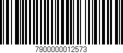 Código de barras (EAN, GTIN, SKU, ISBN): '7900000012573'