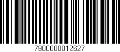 Código de barras (EAN, GTIN, SKU, ISBN): '7900000012627'