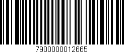 Código de barras (EAN, GTIN, SKU, ISBN): '7900000012665'