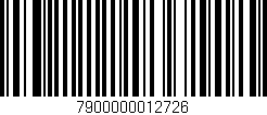 Código de barras (EAN, GTIN, SKU, ISBN): '7900000012726'