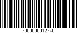 Código de barras (EAN, GTIN, SKU, ISBN): '7900000012740'