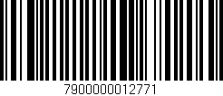 Código de barras (EAN, GTIN, SKU, ISBN): '7900000012771'