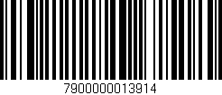 Código de barras (EAN, GTIN, SKU, ISBN): '7900000013914'