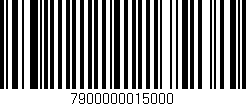 Código de barras (EAN, GTIN, SKU, ISBN): '7900000015000'