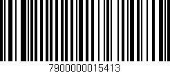 Código de barras (EAN, GTIN, SKU, ISBN): '7900000015413'