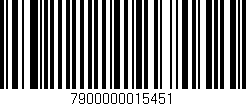 Código de barras (EAN, GTIN, SKU, ISBN): '7900000015451'