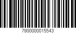 Código de barras (EAN, GTIN, SKU, ISBN): '7900000015543'