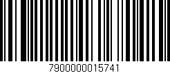 Código de barras (EAN, GTIN, SKU, ISBN): '7900000015741'